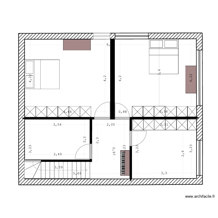 Hospices_ssol nuit_base0. Plan de 0 pièce et 0 m2