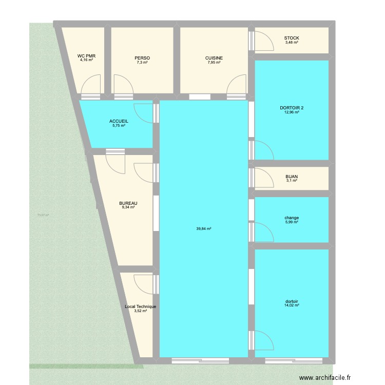 PLAN CHARLOTTE V3 . Plan de 24 pièces et 235 m2