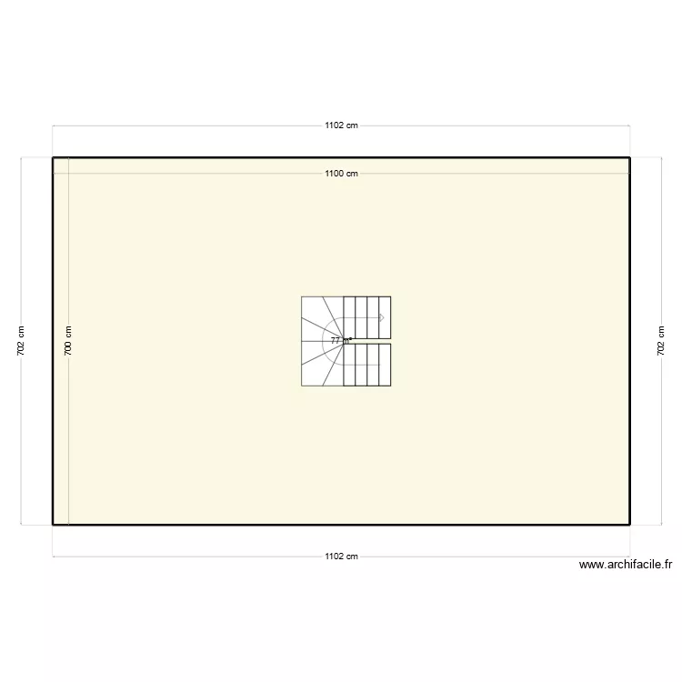 esc. Plan de 1 et 77 m² esc. Plan de 1 et 77 m²