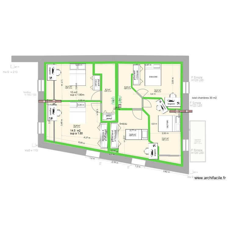 grange etage 2 (1). Plan de 0 pièce et 0 m2