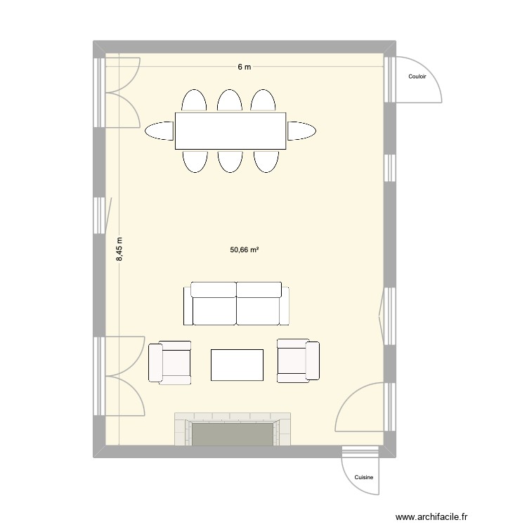 Rdc Salle à Manger. Plan de 0 pièce et 0 m2