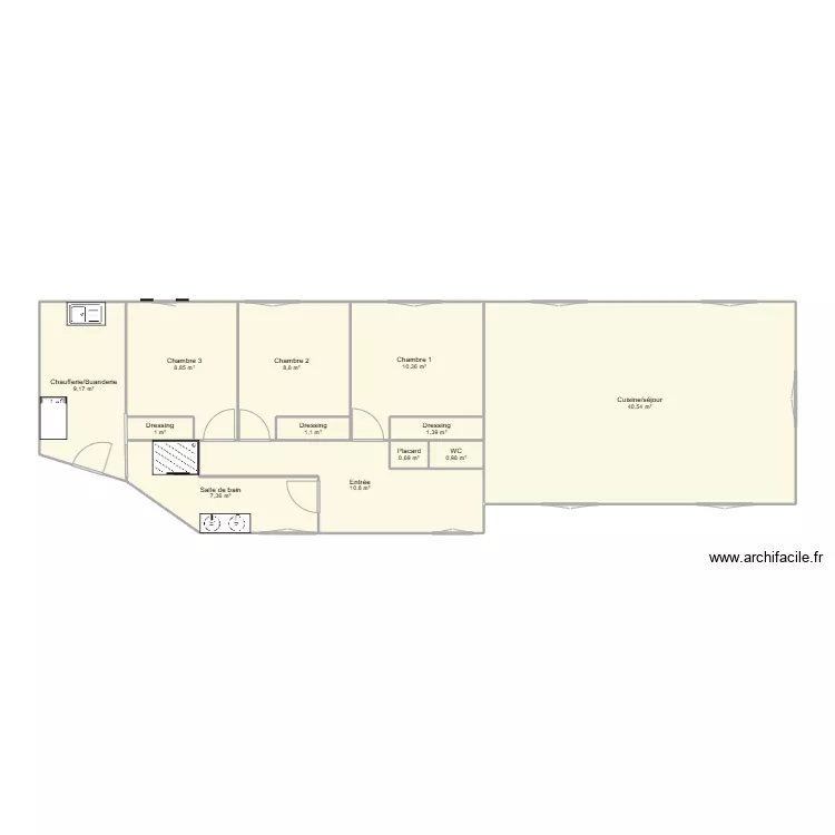 maison cenves. Plan de 