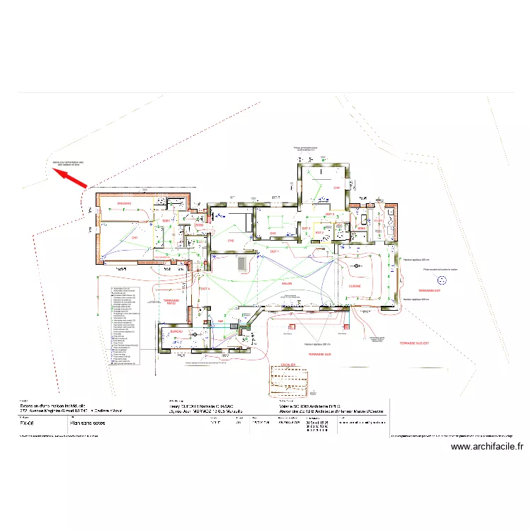 Plan &eacute;lectrique 2. Plan de 