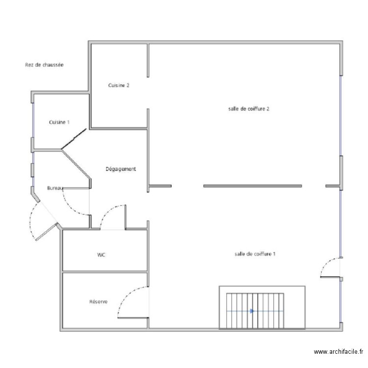 SALON_RDC. Plan de 0 pièce et 0 m2
