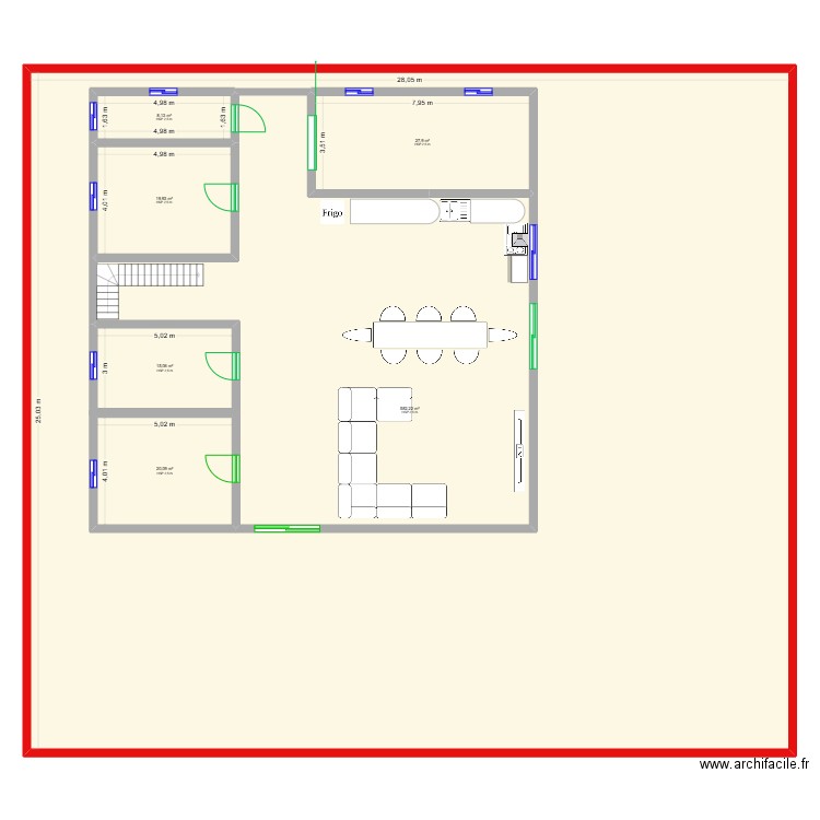 DREAM H. Plan de 6 pièces et 793 m2
