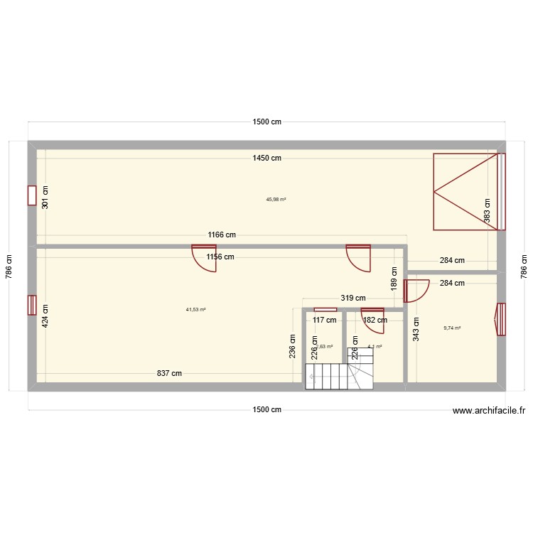 Sous sol. Plan de 0 pièce et 0 m2 Sous sol. Plan de 0 pièce et 0 m2