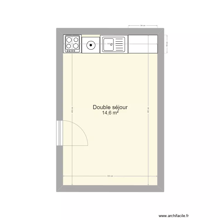 Fran&ccedil;oise - Petite maison - rez-de-chauss&eacute;e. Plan de 