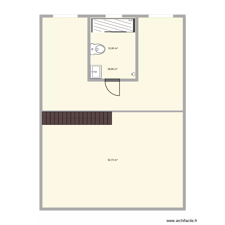 PLAN DE MASSE 1/100 R+1 MAISON TEVAITOA. Plan de 3  et 103 m²