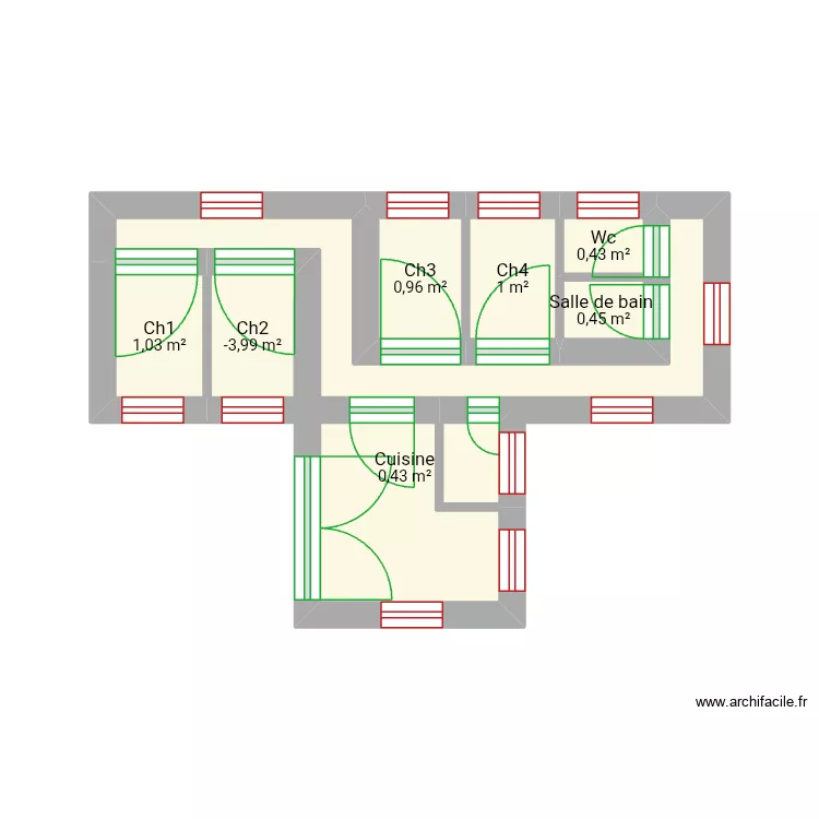 Plan de Bruce Nkunku. Plan de 7 et 5 m² Plan de Bruce Nkunku. Plan de 7 et 5 m²