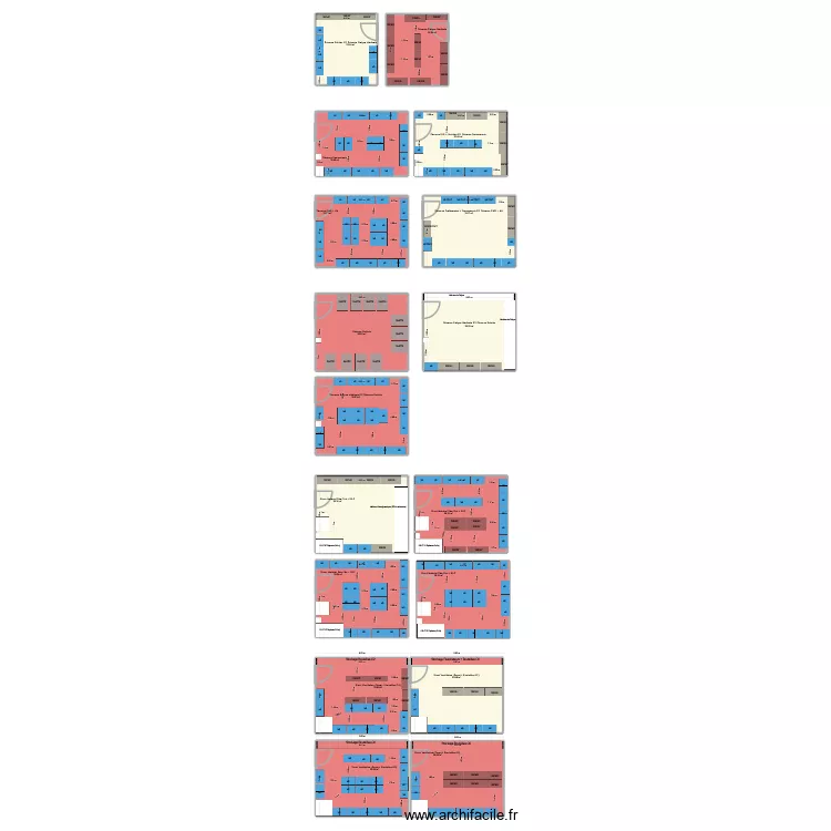 Soins Critiques R&Eacute;A CHIR. Plan de 17 pièces et 571 m²