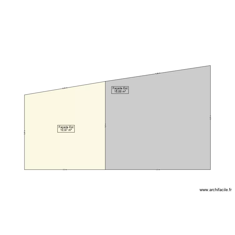 Facade ESt dupliquee. Plan de Facade ESt dupliquee. Plan de