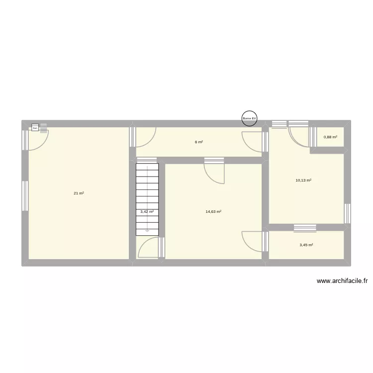 RDC 43. Plan de 7 et 60 m² RDC 43. Plan de 7 et 60 m²
