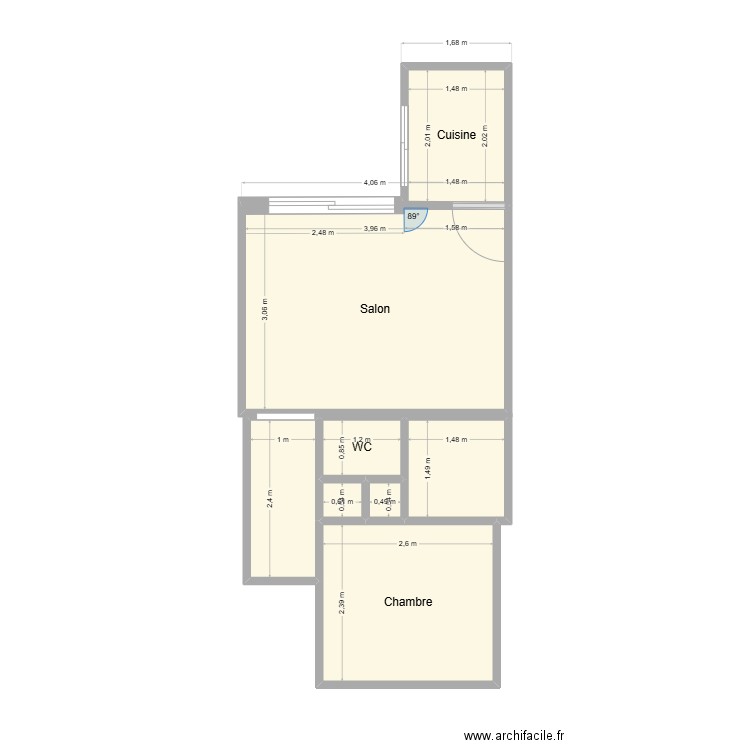 BLONVILLE. Plan de 9 pièces et 28 m2