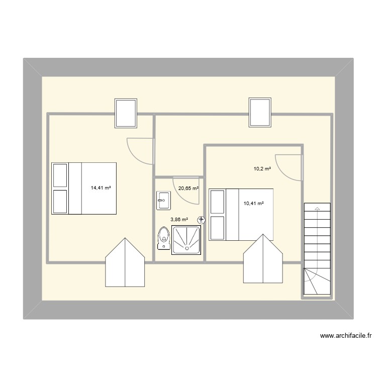 Maison Pleudihen 2i&egrave;me &eacute;tage - original JYC. Plan de 0 pièce et 0 m2