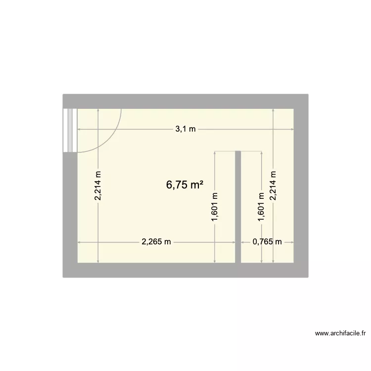 1 Alger - salle de bain. Plan de 1 Pièce et 7 m² 1 Alger - salle de bain. Plan de 1 Pièce et 7 m²