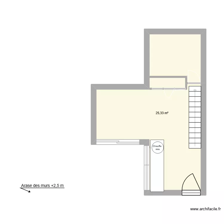 mescher. Plan de 1 Pièce et 25 m² mescher. Plan de 1 Pièce et 25 m²