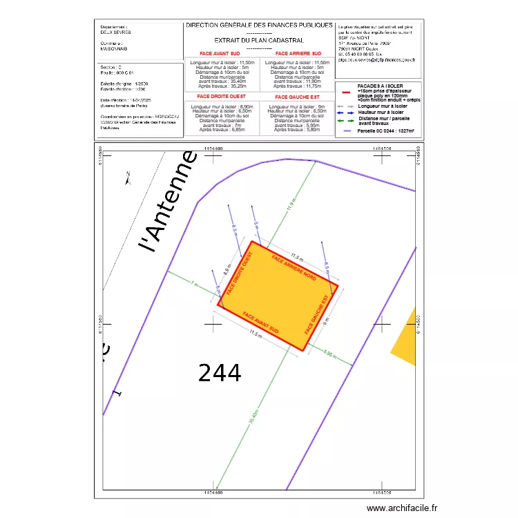 DP02 CHOLLET. Plan de 