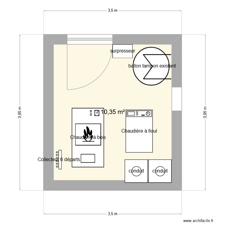 tassel 1. Plan de 1 pièce et 10 m2