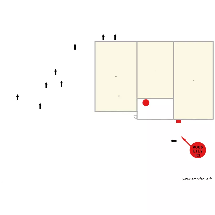 plan DAE basket. Plan de 3  et 2534 m²