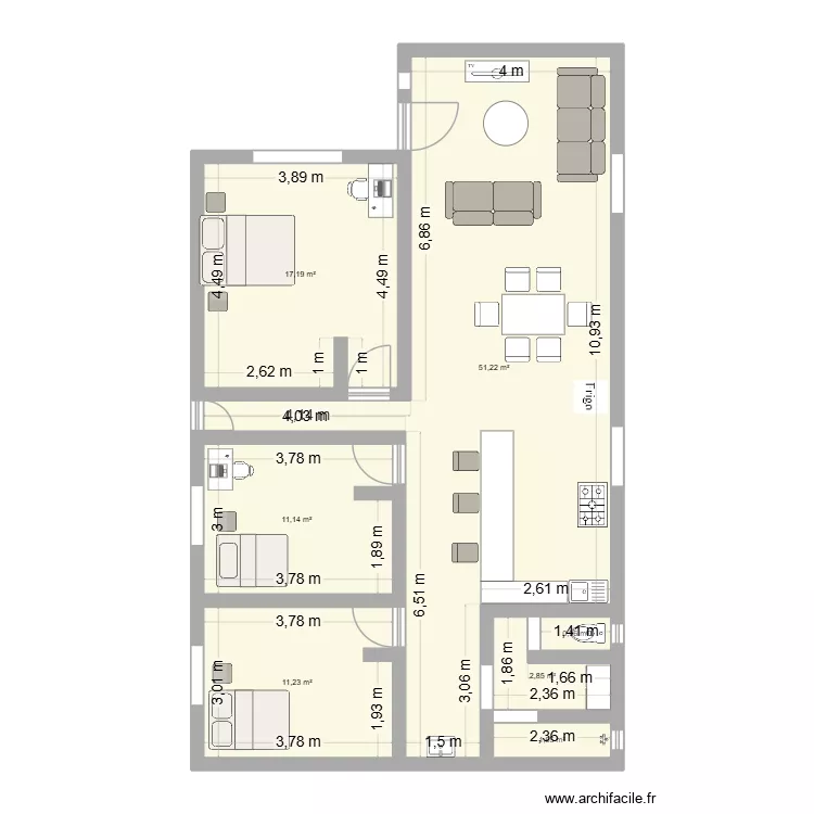 NUESTRE CASA. Plan de 7 Pièces et 96 m²