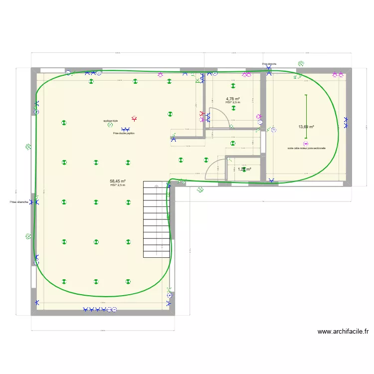 32 D def. Plan de 13  et 159 m²