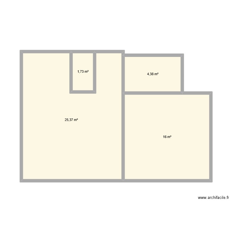 JULE. Plan de 4 pièces et 47 m2