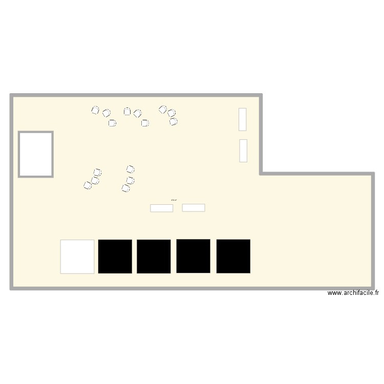 bihr 50 ANS. Plan de 1 pièce et 474 m2