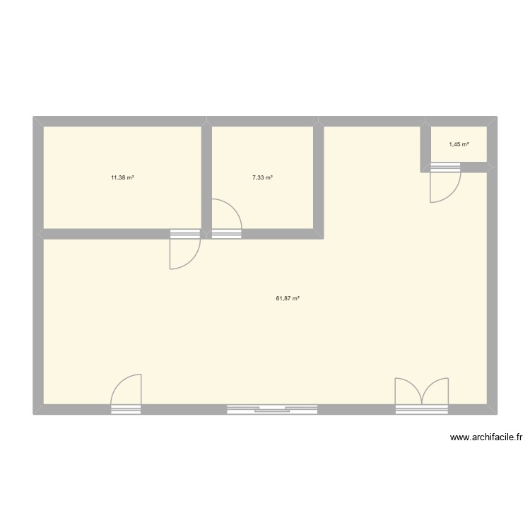 Bureau. Plan de 0 pièce et 0 m2 Bureau. Plan de 0 pièce et 0 m2
