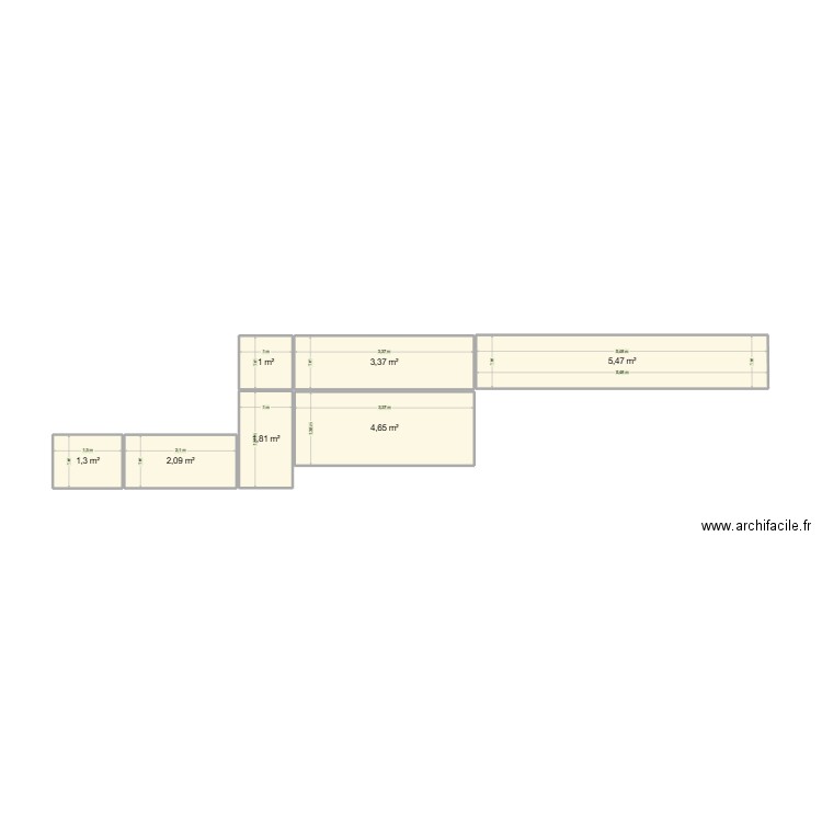 Terrasse. Plan de 7 pièces et 20 m2