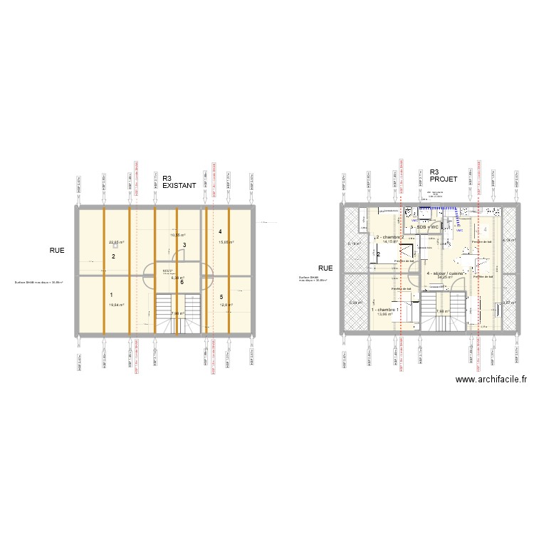 FRANKLIN 2025 12 01 - DP + hygiène. Plan de 106 pièces et 1098 m2