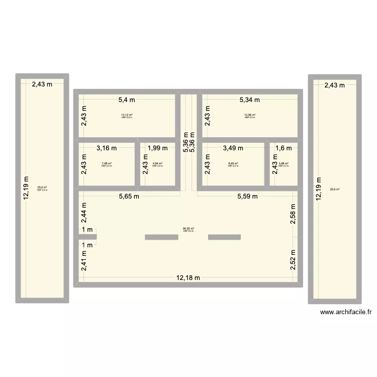maison morne rouge. Plan de 9  et 177 m²