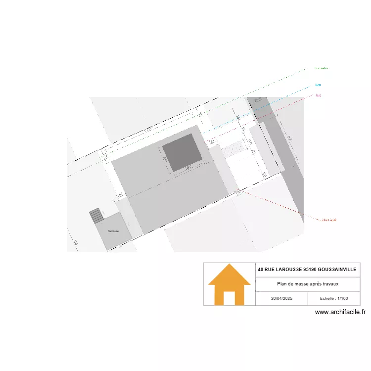 Plan de masse g&eacute;n&eacute;rale APTV. Plan de 