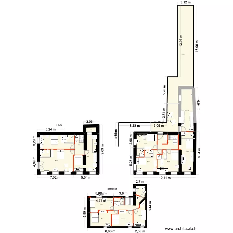 Le M&eacute;e sur Seine 2. Plan de 24 pièces et 316 m²
