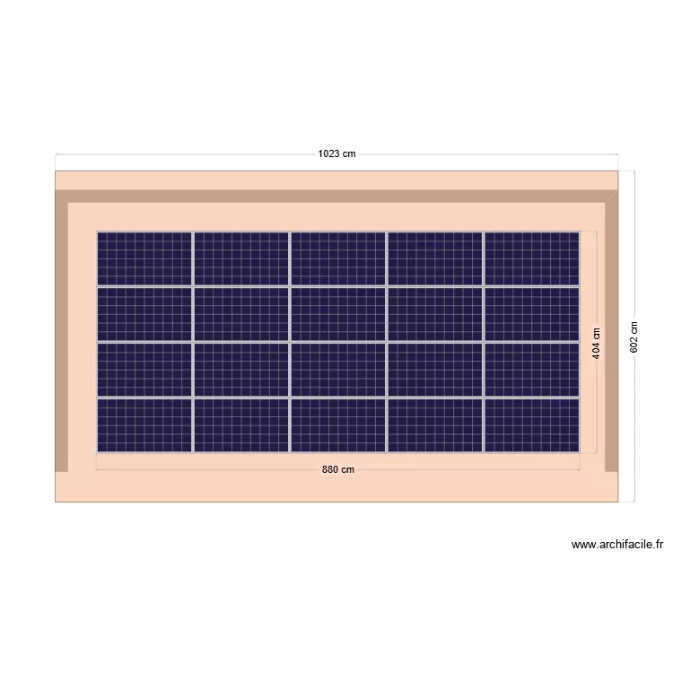 carp vue dessus. Plan de 