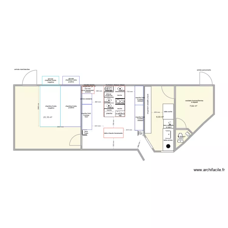 restaurant du lac les gets. Plan de 4  et 39 m²