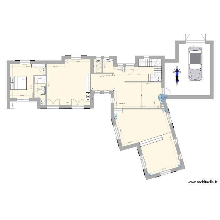BANDOL RDC Cha P2. Plan de 0 pièce et 0 m2
