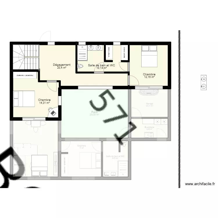 maison patio a etage. Plan de maison patio a etage. Plan de