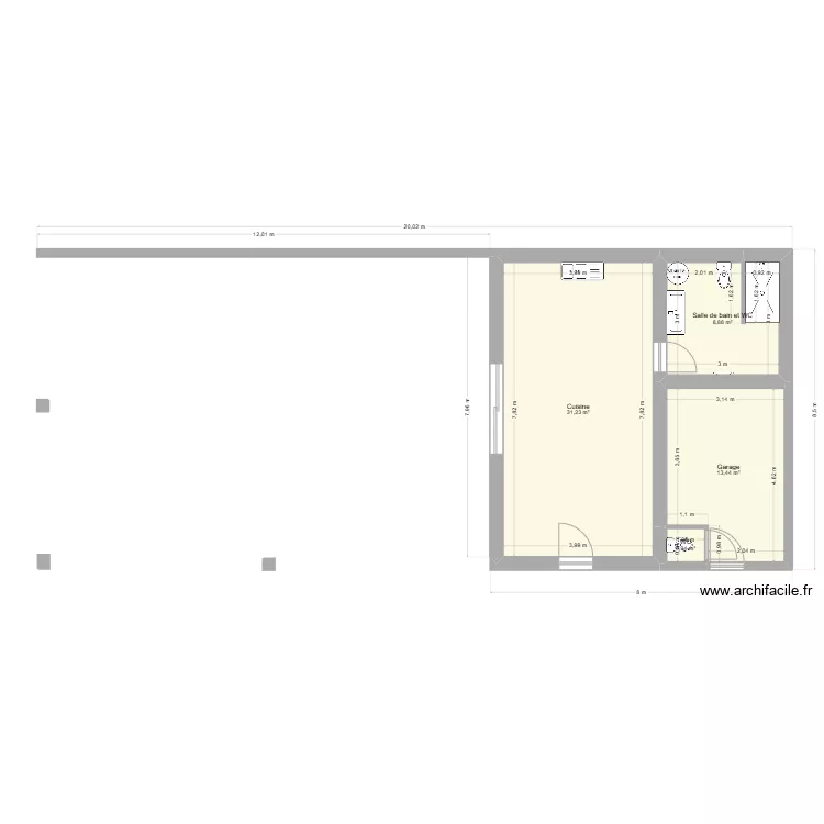 garage babar. Plan de 