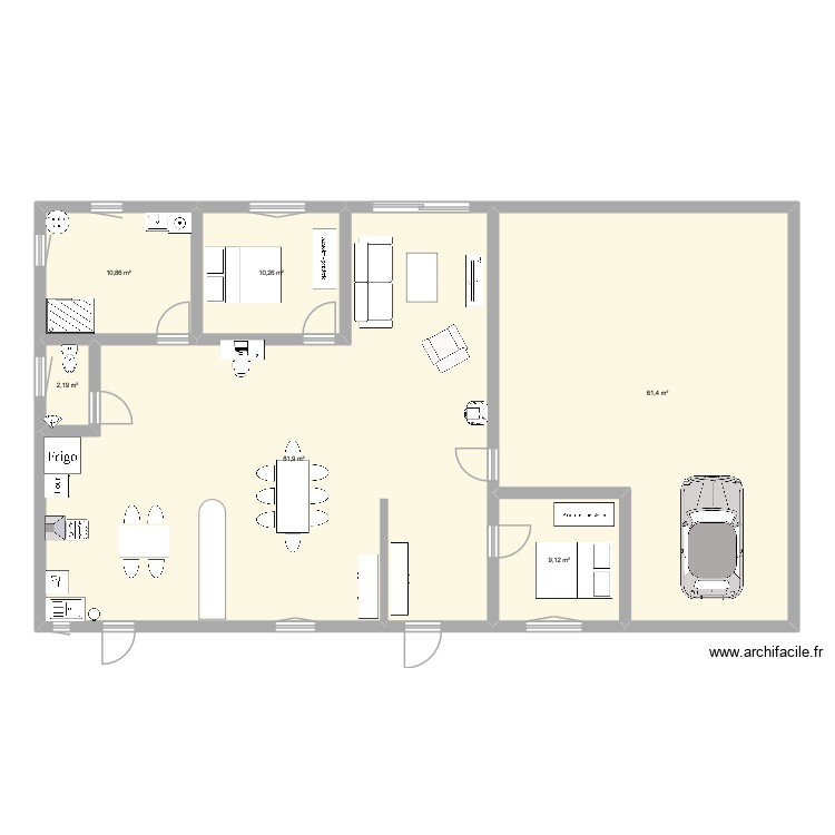 Id&eacute;e 2. Plan de 0 pièce et 0 m2