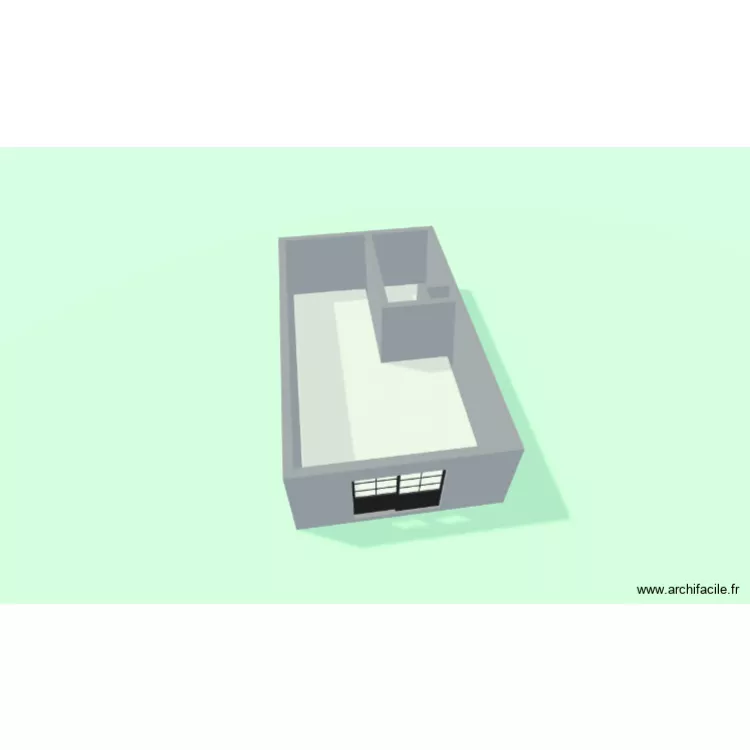 La maison 3D. Plan de 3 et 50 m² La maison 3D. Plan de 3 et 50 m²