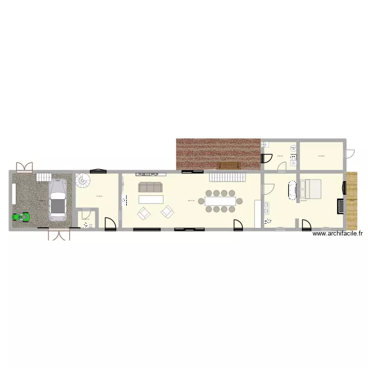La pointe 5. Plan de 10 Pièces et 256 m²