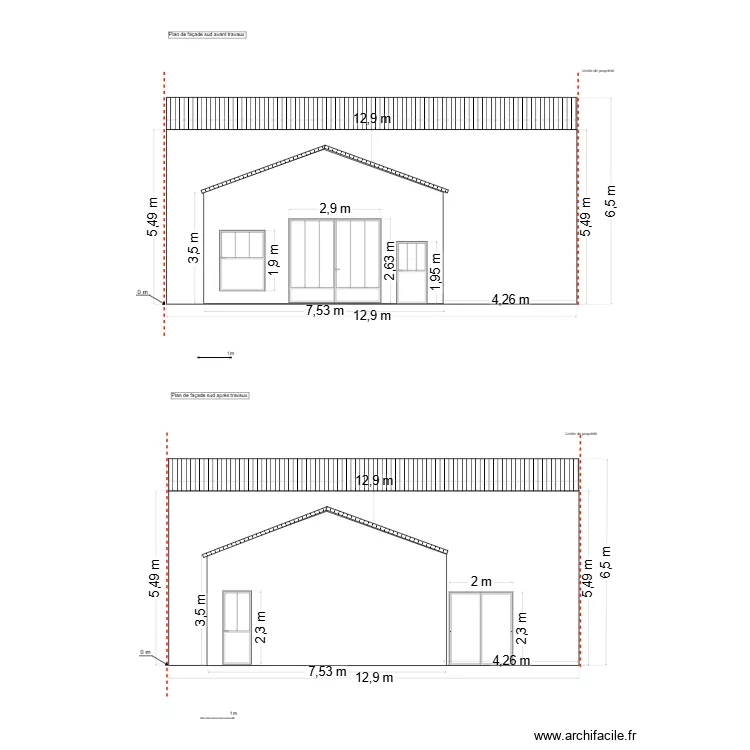plancoupecot&eacute;. Plan de 