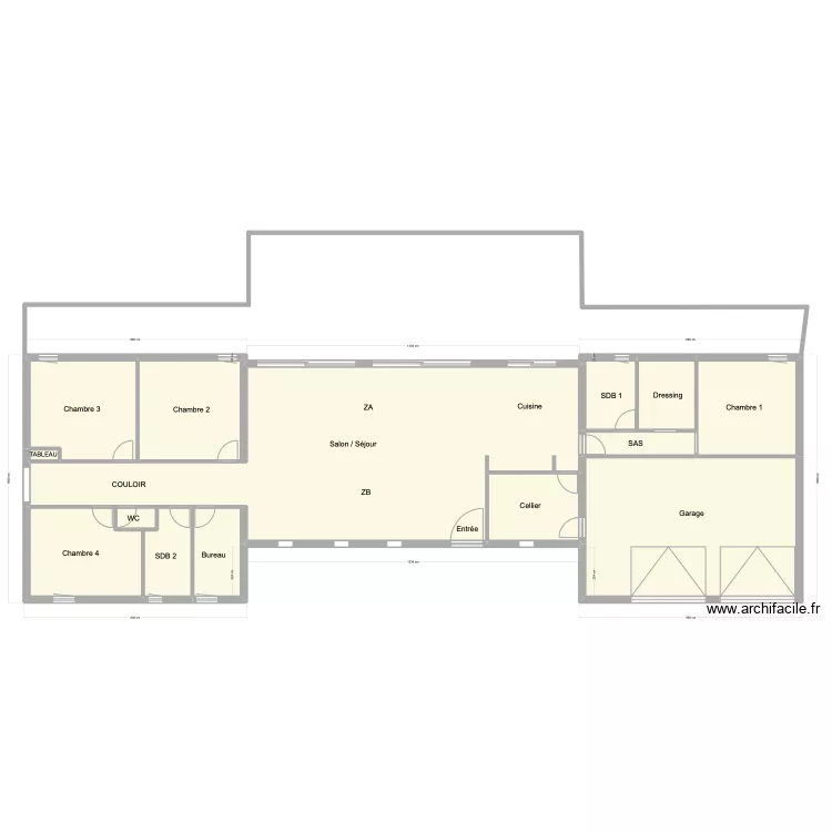 TBE version sans pi&egrave;ces. Plan de 