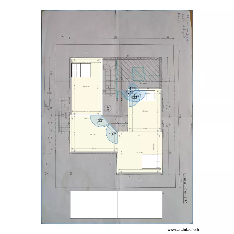 Projet_Etage_Maison_RCJ. Plan de Projet_Etage_Maison_RCJ. Plan de