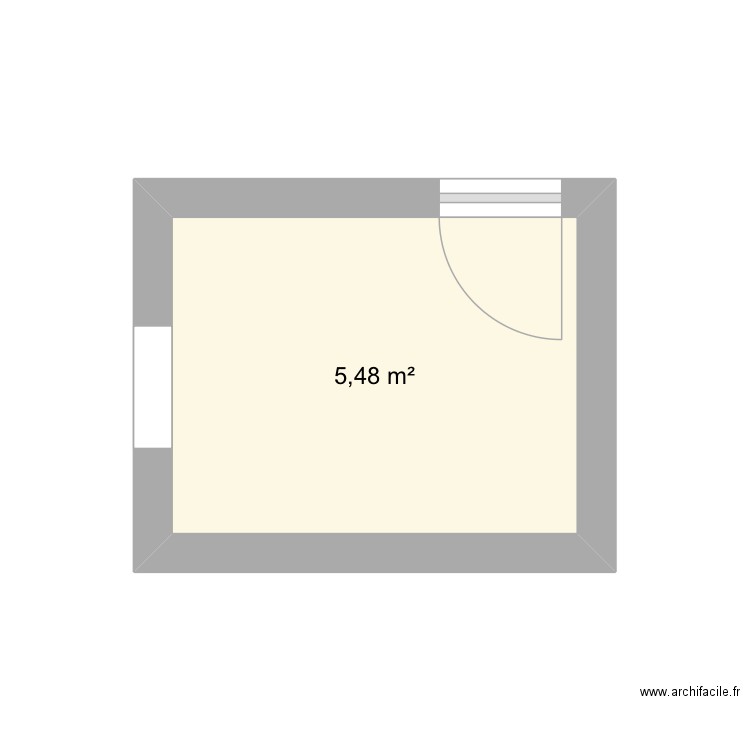Salle de bain 2. Plan de 1 pièce et 5 m2