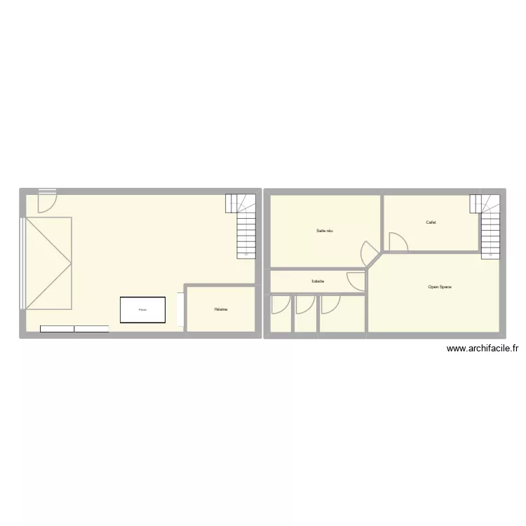 Snow. Plan de 8  et 117 m²