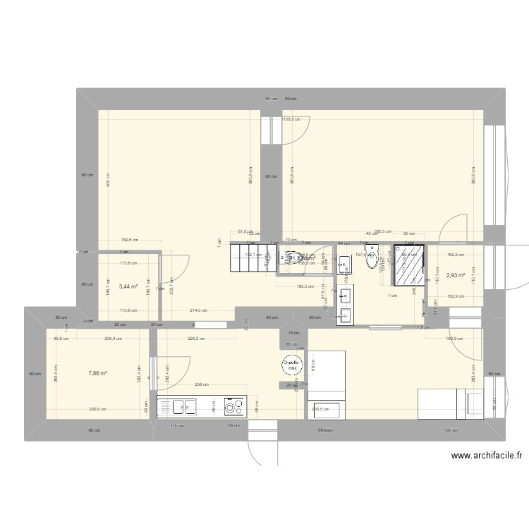 PICARD RENO. Plan de 5 pièces et 97 m2