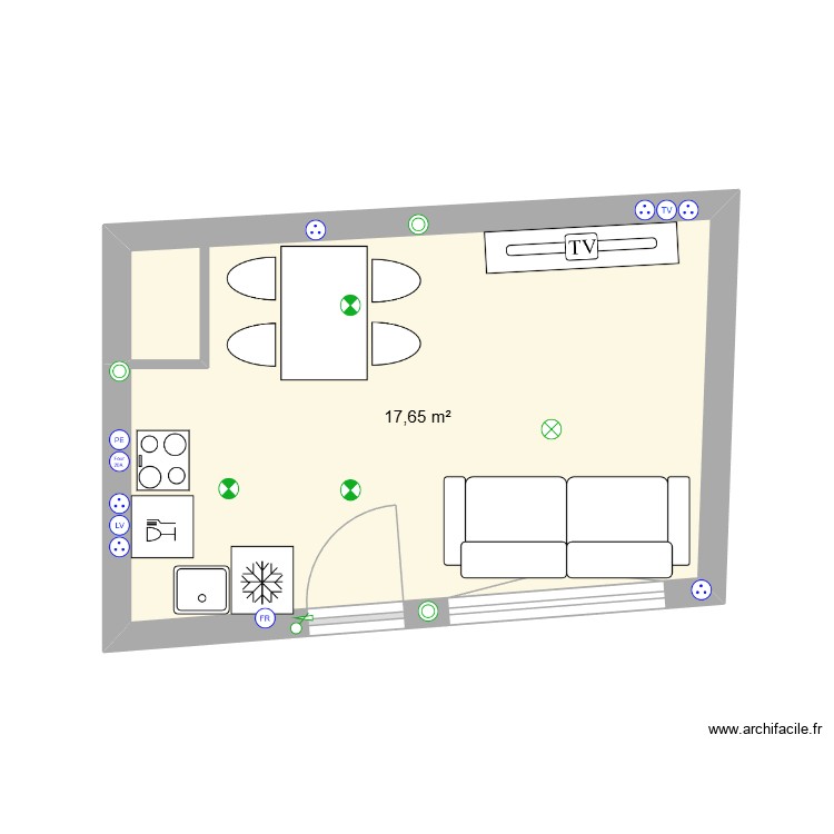 18 tour. Plan de 0 pièce et 0 m2