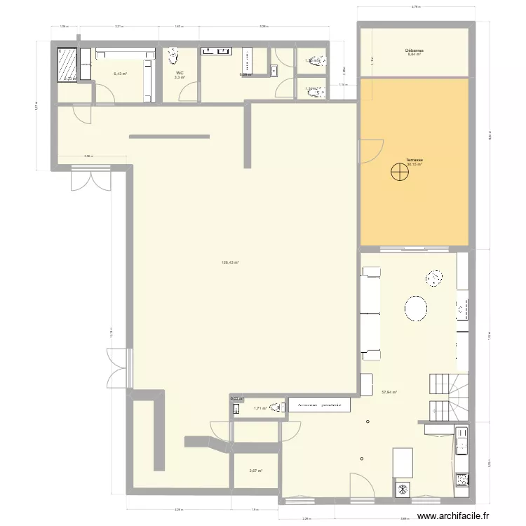 aucard 3 RDC. Plan de aucard 3 RDC. Plan de