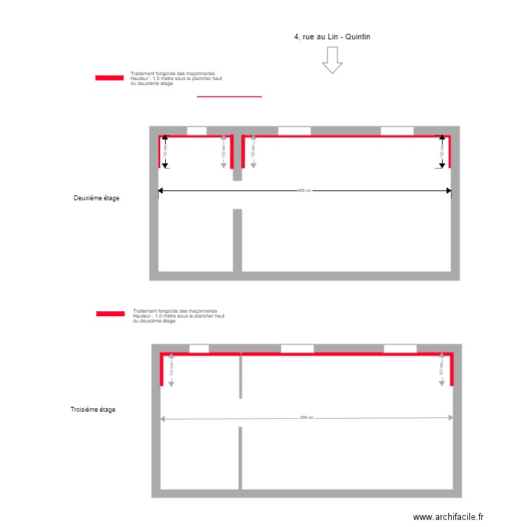 PIERRE - QUINTIN. Plan de 0 pièce et 0 m2